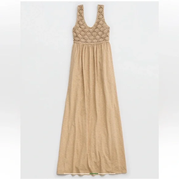 [Aerie] NWT Crochet Maxi Dress - Picture 4 of 7